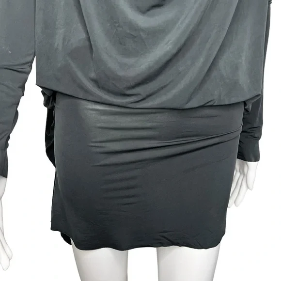 ALLSAINTS Amei LS Drape Neck Dress S